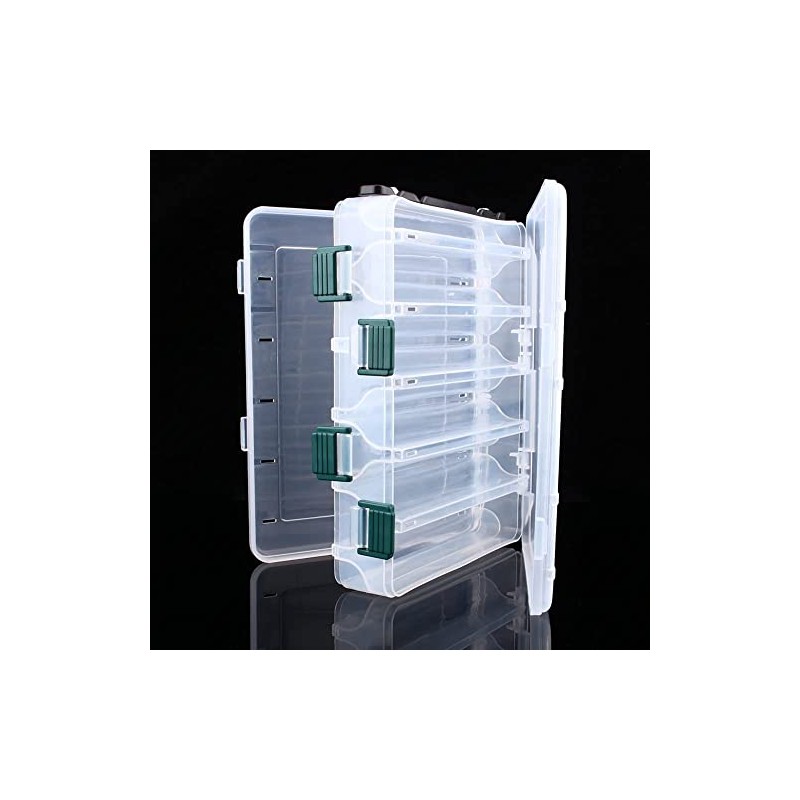 Fishing Tackle Boxes, 12 Compartments Tackle Plastic Storage Box Fishing