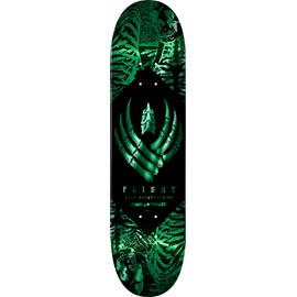 Powell Peralta Skeleton Flight Skateboard Deck, Teal Foil, 8.13" x 31.58"