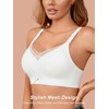 Cuteio Wireless Bras for Women No Underwire, Seamless V Neck