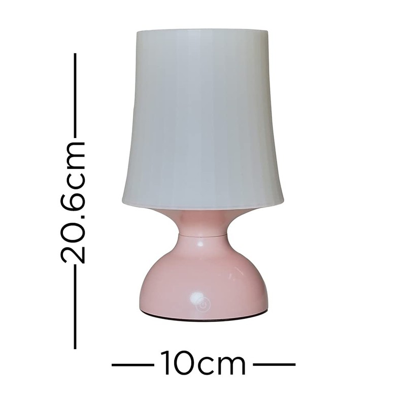 MiniSun | Wireless LED Pink Touch Table Lamp with a