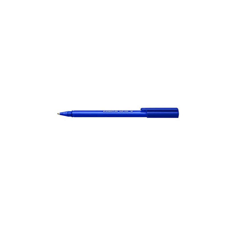 Staedtler 432 35M-3 Rainbow Ballpoint Pen, Medium, Blue, 10 Count