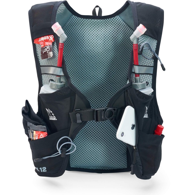 USWE Unisex - Adult Pace 12 Backpack, Black, 1 Size