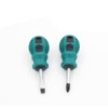2-Piece Stubby Slotted and Phillips Screwdriver Set with Non-Slip Handle,