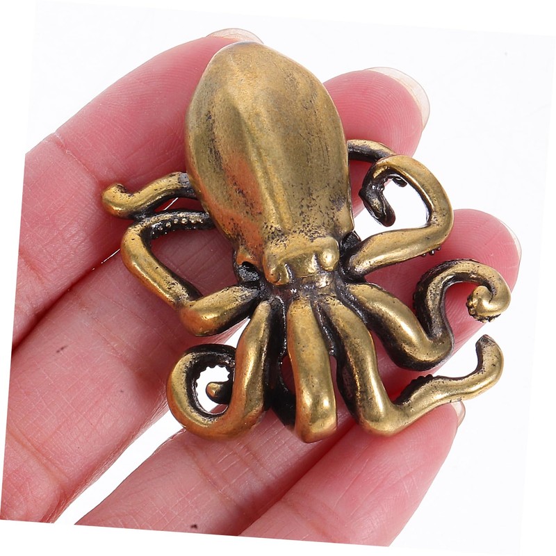 Mipcase Octopus Shape Squid Door Handle Copper Decorative Handles for