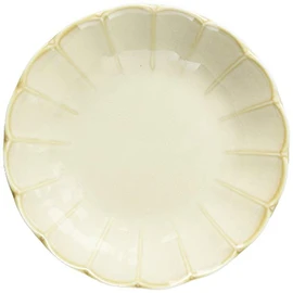 Ichikyu 131-0215 Mino Ware Cream Chrysanthemum Pot