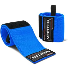 Meister Vendas Elásticas para Muñeca de 18" – Soporte de Alta Resistencia para Levantamiento de Pesas, Fuerza y Entrenamiento Cruzado