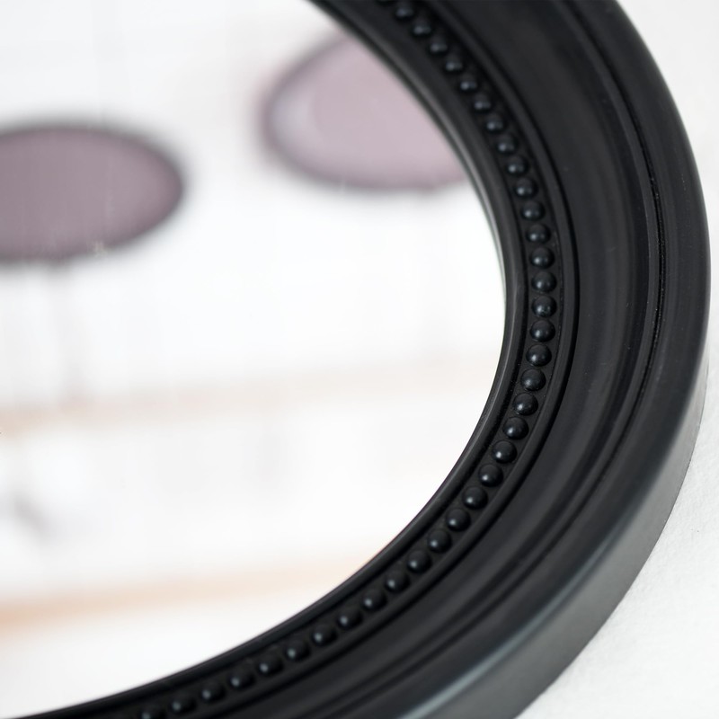 Funerom 20 x 16 inch Black Wall Mirror Oval Bathroom