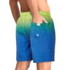 zeetoo Mens Swim Trunks with Compression Liner 5" Inseam Quick