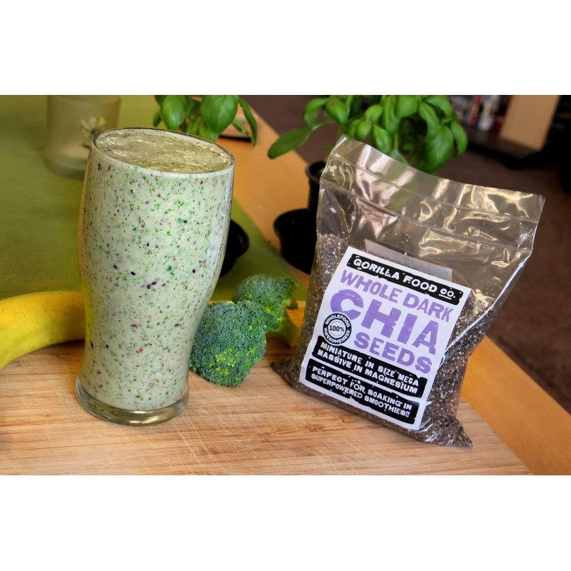 Gorilla Food Co. Whole Dark (Black) Chia Seeds - 200g