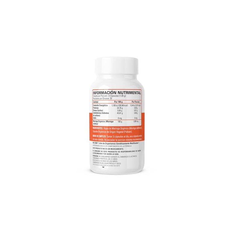 MORINGA ORGANICA 60 CAPSULAS