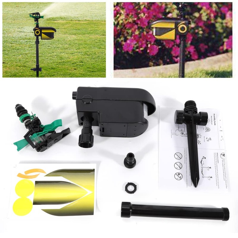 AngelcityCC Solar Sprinkler Garden Solar Motion Activated Animal Sensor Outdoor