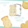 ScrapCooking Set of 3 Cookie Cutters + Wooden Embosser Cat