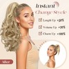 Sofeiyan Ponytail Extension Long Curly Ponytail 17 inch Claw Clip