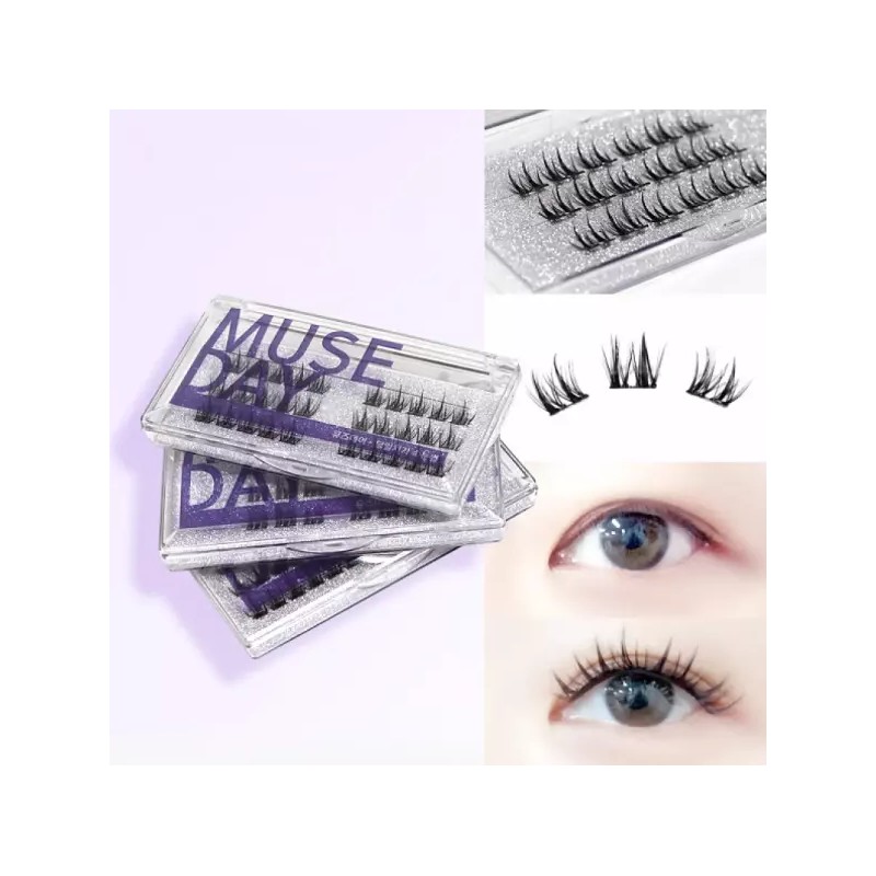 Muse Day 속눈썹 노글루 가닥속눈썹 뮤즈데이 셀프 DIY 연장 가닥