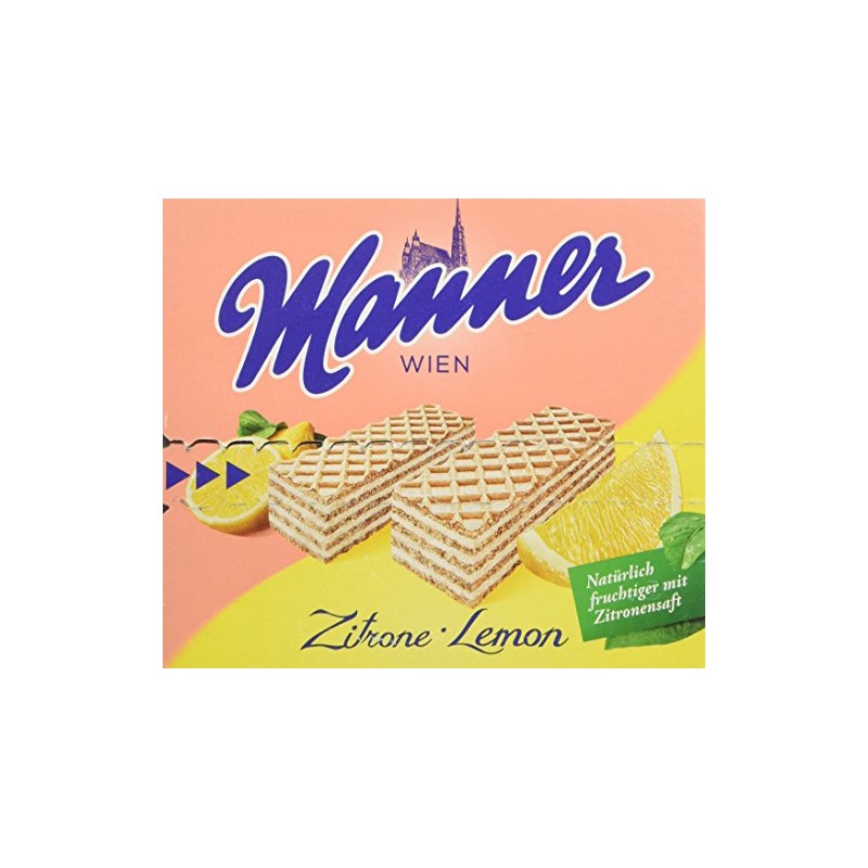 Manner Lemon Wafers, 2.54 Ounce (Pack of 12)