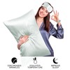 PiccoCasa Satin Pillowcases for Hair and Skin with Eye Mask