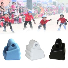 Cawhui 1 x schwarzer Rollschuh-Bremsstopper, Ersatz-Skate-Zubehör, Bremsblock, universal, rutschfest, Inline-Skate-Sicherheitsbremse, Rollschuh-Zehenstopper, Zehenstopper und Stöpsel, Zehenstopper und