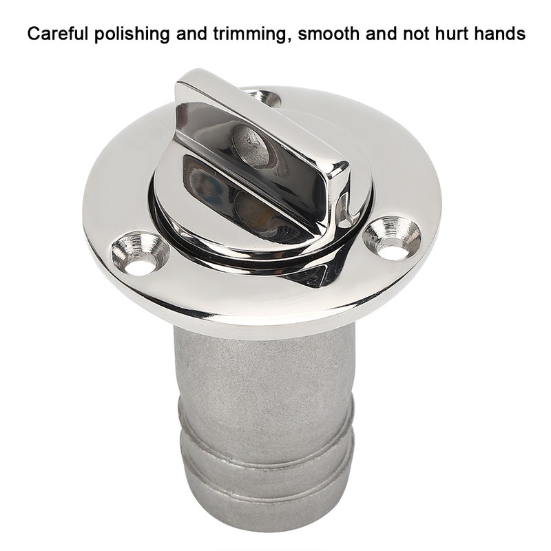 316 Stainless Steel Oval Garboard Drain Plug Vent Connector Fitting