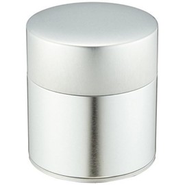 KOTODO Silver Tea Tin Canister (Wide type 5.3oz (150g))
