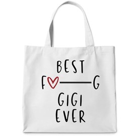 WAITPI Gigi Tote Bag, Gigi Gifts Canvas Bag, Gigi Gifts for Grandma, Grandma Canvas Tote Bag for Women, Best Gigi Ever Gifts, Gigi Mothers Day Gifts, Reusable Grocery Bags Containers