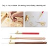 Crochet Hook, 3-Piece Embroidery Crochet Hooks with 9 Needles, Wooden