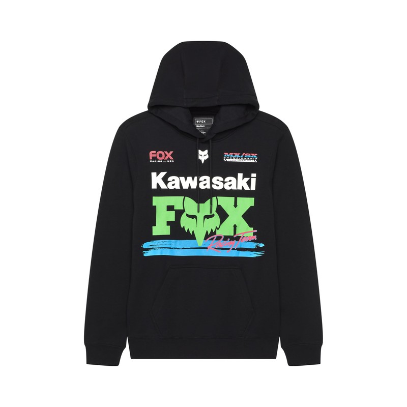 Fox Racing Mens Kawasaki Fleece Pullover Black