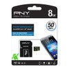 PNY microSDHC Performance 8Gb 50 Mb/s