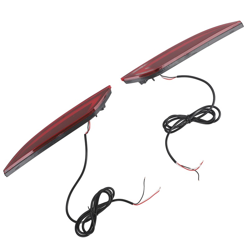 2Pcs LED Rear Bumper Reflector Light Waterproof Super Bright Long