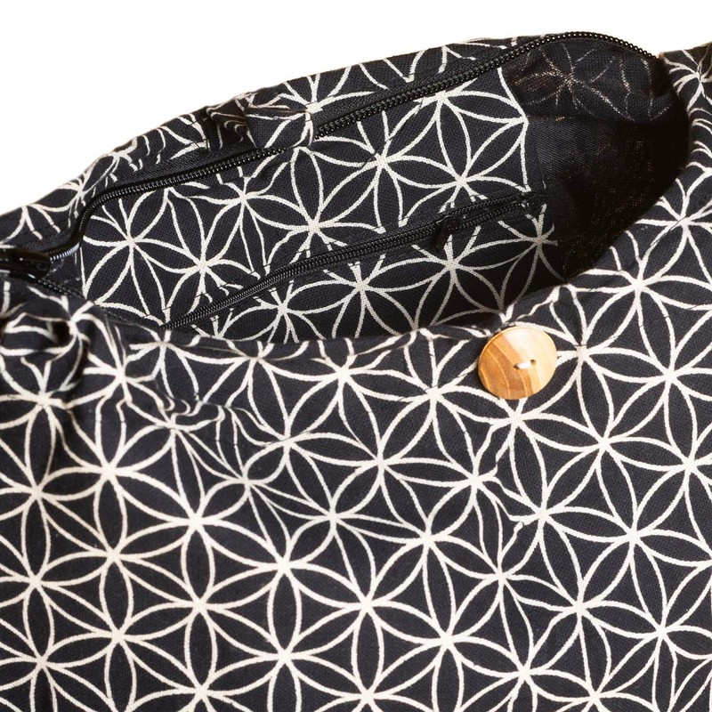 PANASIAM 'Geometrix' 2 Sizes Double Fabric Family Business Shoulder Bag,