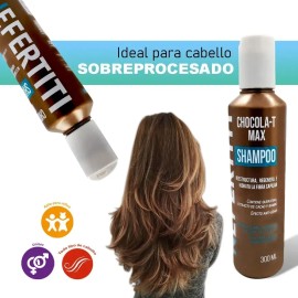 Shampoo Chocolat Max Nefertiti Regenera E Hidrata Tu Cabello                                                                                          
