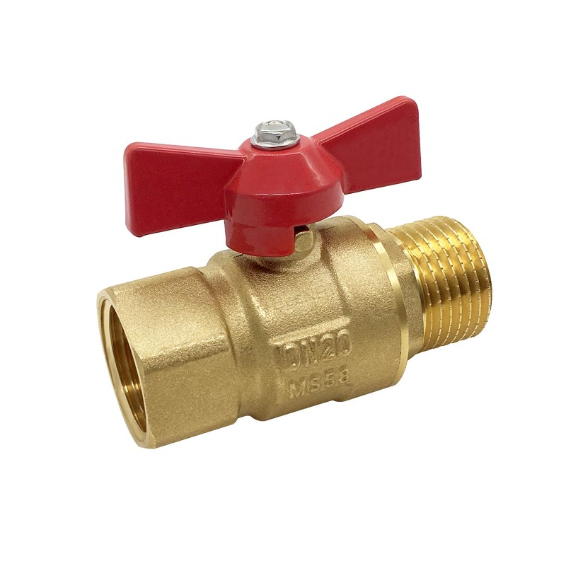 BesNPT Garden Hose Shut Off Valve Full Flow,Brass 3/4” GHT
