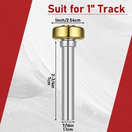 Shimeyao 12 Pack Garage Door Rollers Truck and Trailer Door Rollers for 1'' Track Heavy Duty Garage Wheels Ideal Parts, 7/16'' Diameter x 2-3/4'' Long Rod