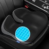 Gel Wedge Car Seat Cushion for Driving Relieves Tailbone Pain,