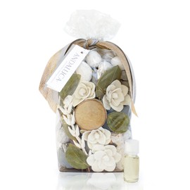 ANDALUCA Cashmere Oak Potpourri | Large 20 oz Bag + Fragrance Vial | Scents of Orchid, Eucalyptus, Mandarin, Black Rose, Cashmere Musk and Patchouli