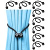 8 Packs Magnetic Curtain Tiebacks for Drapes, Decorative Drape Tie