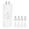 PATIKIL CBB60 80uF Run Capacitor,1 Pcs AC450V 4 Pin Double