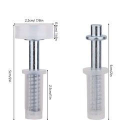 BOXOB 6 Pcs Bi-Fold Door Top Roller Guide Wheel and Top Pivot, Spring Loaded Bifold Closet Door Hardware Kit for Folding Pocket Doors Barn Doors & Sliding Cabinet Repair Replacement