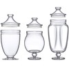 Amazing Abby - Admire - Plastic Apothecary Jars (3-Piece Set,