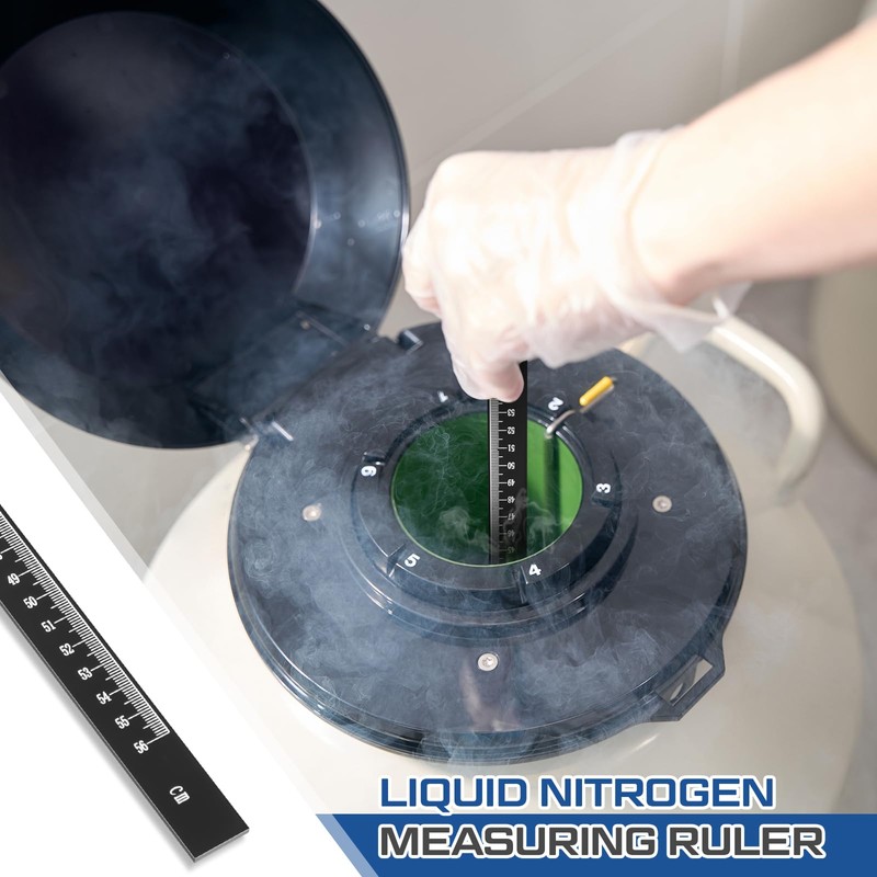 Kingdder Liquid Nitrogen Measuring Stick Ruler Reads 1-56cm Precise Cryogenic