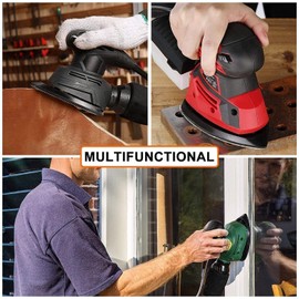 40Pcs Triangle Mouse Detail Sander Sandpaper Sanding Paper with 2 Extra Tips Hook and Loop Assorted 40/60/80/120 Grits for Black and Decker Detail Palm Sander