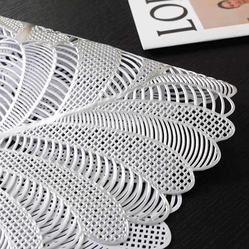 Hosoncovy PVC Hollow Table Runner Non-slip Decorative Table Mats Placemat