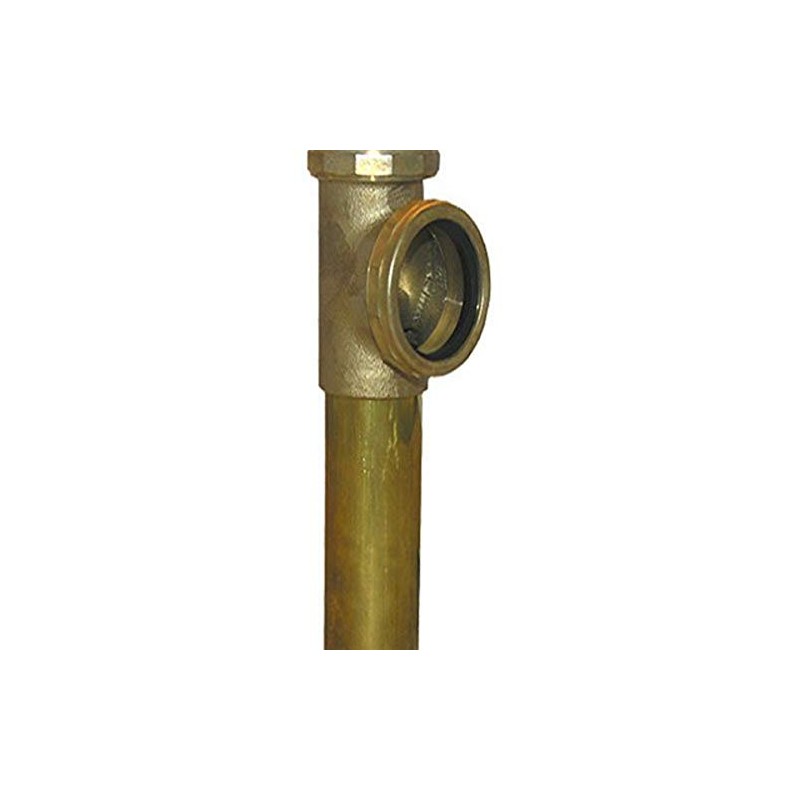 LASCO 03-4021 1-1/2-Inch Rough Brass Slip Joint End Outlet Baffle