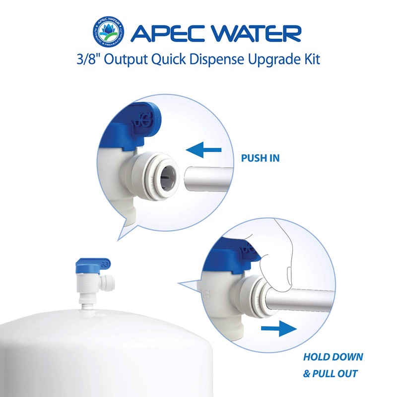 APEC Water Systems 3/8" Output Quicker Dispense Upgrade Kit for