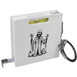 Azeeda 'Haunted Scarecrow' Keyring Tape Measure/Spirit Level Tool (KM00038572)