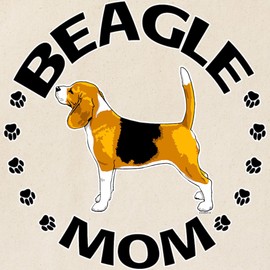 CafePress Beagle Mom Tote Bag Reusable Natural Beige Canvas Shopping Bag