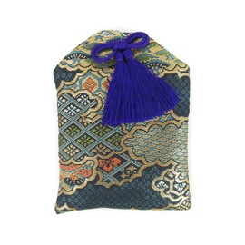 Amulet Bag 合掌 For French Navy Blue Height 12 cm X Width 8.5 cm