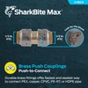 SharkBite Max 1/2 Inch Coupling, Pack of 4, Push to