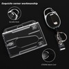 Llaveros Retráctiles de Alta con Funda para Tarjeta, 6 Pcs