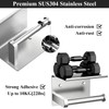 Tindbea Toilet Paper Holder with Phone Shelf + Towel Robe