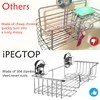 iPEGTOP L-4 Strong Suction Cup Shower Caddy Bath Shelf Storage,